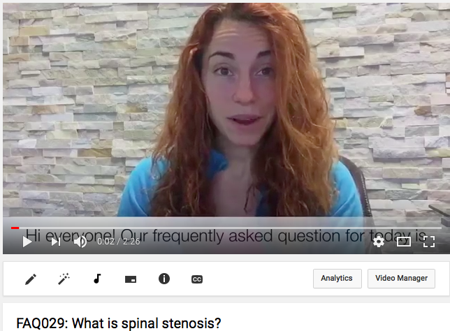 physiotherapy, spinal stenosis