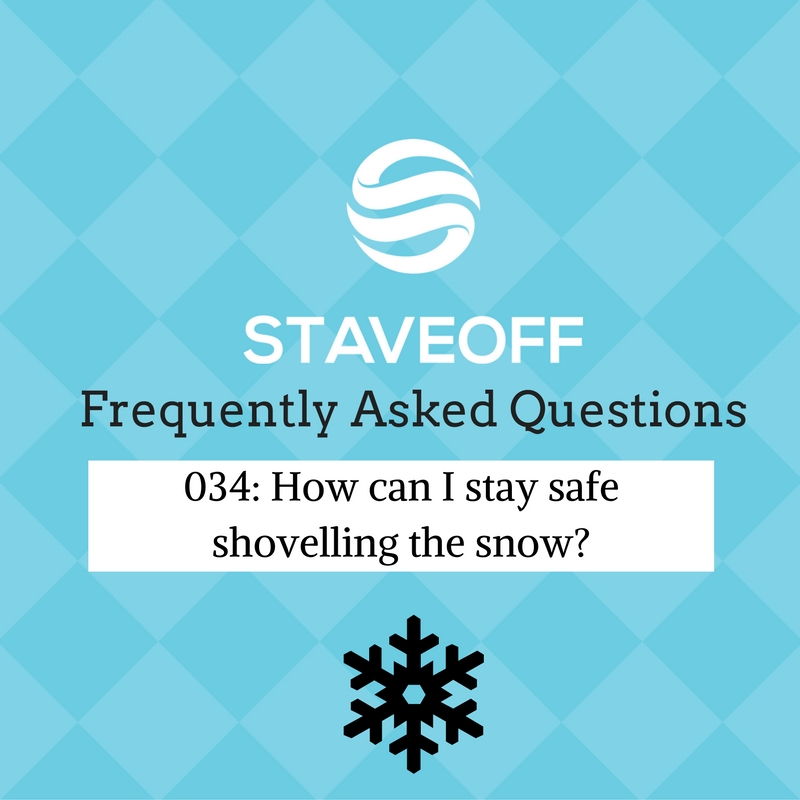 shovelling snow, winter weather, low back pain, heart attack, physiotherapy