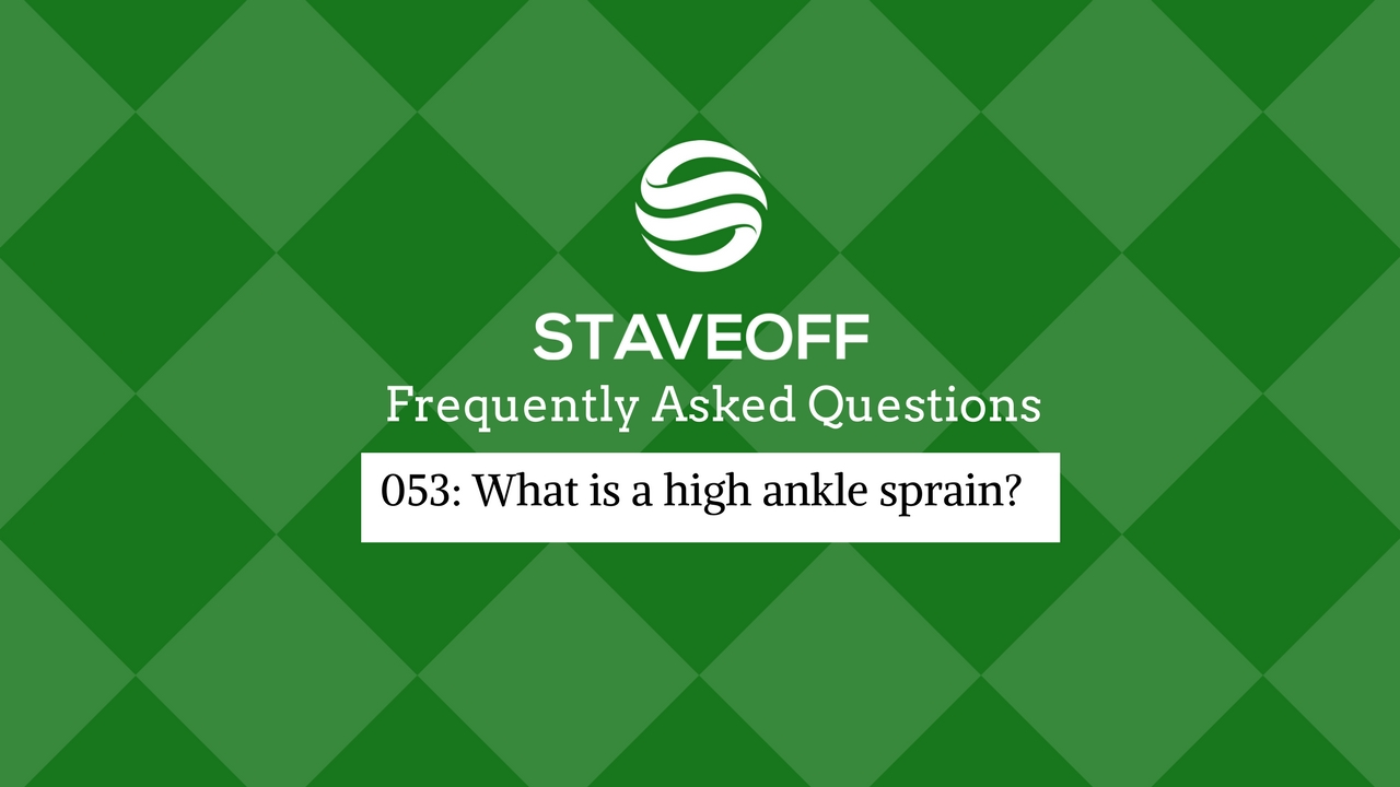 high ankle sprain, goaltender, hockey injury, physiotherapy