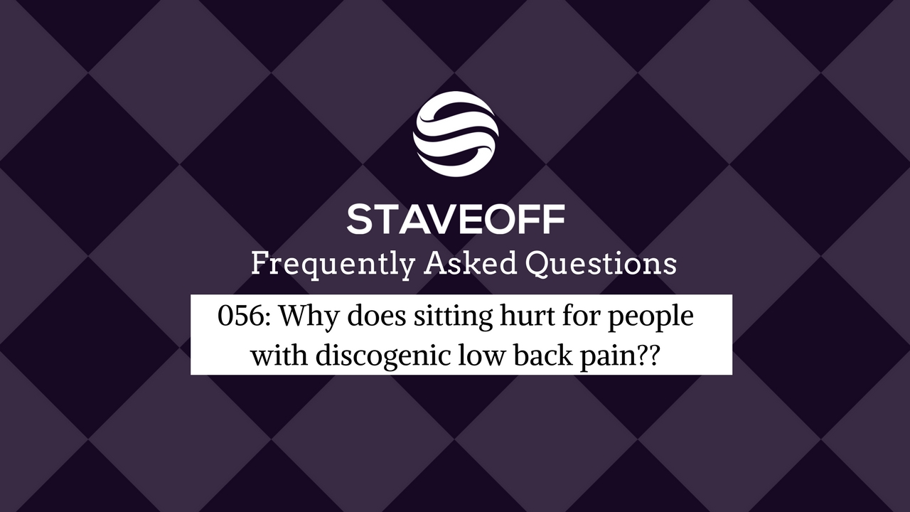sitting, low back pain, discogenic, disc bulge, physiotherapist